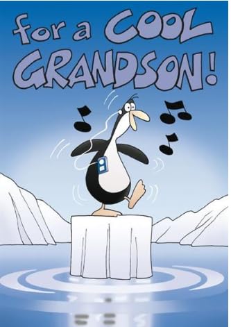 Greeting Card (NQ3158) - Grandson Birthday - Penguin