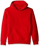 American Hawk Big Boys' Fleece Pullover Hoodie, Red, 10/12