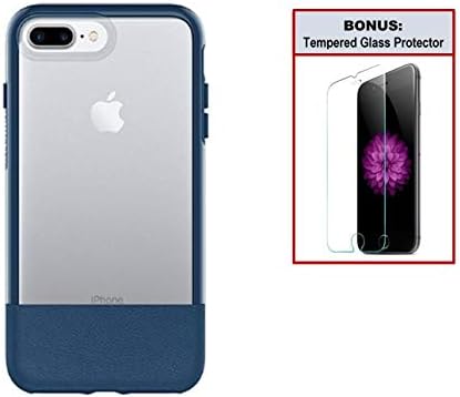 Otterbox Exclusive Bundle: Ultra-Slim Case for iPhone 8 Plus/7 Plus – Extreme Drop Protection - Premium Leather - Scratch Resistant – Blazer + Bonus Clear Tempered Glass Screen Protector