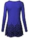 Lotusmile Womens Swing Tunic Tops Loose Fit Comfy Flattering T Shirt, Long Sleeve Round Neck, RBU XXL