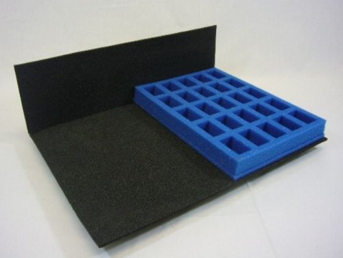KR Multicase Tray: 25 compartments 40mm x 25mm, 23mm deep (half width tray 255mm x 190mm)