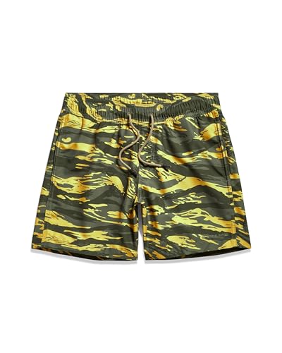 G-Star RAW Herren Dirik Camo Allover Badeshorts, Mehrfarben (dk Lemon Tiger camo D24471-C331-G394), S