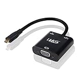 LinkS Micro HDMI To VGA Adapter/Cable/Converter (Male To Female)Supports Audio,Come With 3.5MM Stereo Cable