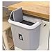 KARYHOME Hanging Trash Can,Small Cabinet Kitchen Trash Can, Garbage Can for Kitchen Cupboard with Automatic Return Lid,Grey