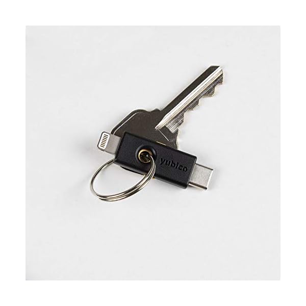 Yubico-YubiKey-5Ci-Two-Factor-Authentication-AndroidPCiPhone-Security-Key-Dual-Connectors-for-LightingUSB-C-FIDO-Certified-USB-Password-Key-Protect-Online-Accounts-with-More-Than-a-Password- Yubico Y-291 - YubiKey 5Ci - Two-factor authentication security key for Android/PC/iPhone, dual connectors for Lighting…