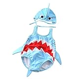 Funkeet Unisex Baby Shark Swimsuit One Piece 3D
