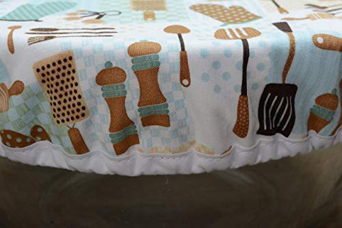 Reusable Medium Bowl Cover // Sustainable, Eco-Friendly // Stand Mixer Cover // Retro Kitchen