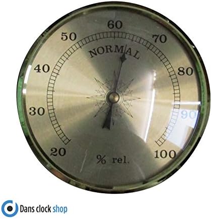 New 86mm Hydrometer Clock Gold Bezel Insert for 63mm Hole Measuring Humidity