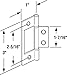Prime-Line N 7273 Bi-fold Door Hinge Nickel Plated 2 Count (Pack of 1)