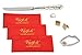 3 Pack 4Ply Premium Jewelry Polishing Cloth for Gold Silver Jewelry Coins Gemstones Watches Flatware Lint-Free w/ Complimentary Microfiber Cleaning Cloth