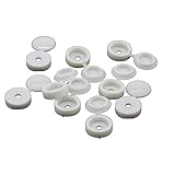 Yongcum Screw Caps Cover #8 M4 Nylon White Screw Cap Pack of 100pcs SAM4