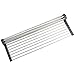 THETIS Homes Over The Sink Multipurpose Roll-Up Dish Drying Rack -17.7''x11.8'',Stainless Steel