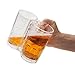 Two Fisted Drinker Beer Mug - Clear