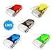 LonHoo 5 Pack Hand-pressing Flashlight 3 LED Super Bright 350LM Hand Crank Flashlight Hand-Powered for Immediate Emergency No- Battery Required and Translucent Case (Colourful)