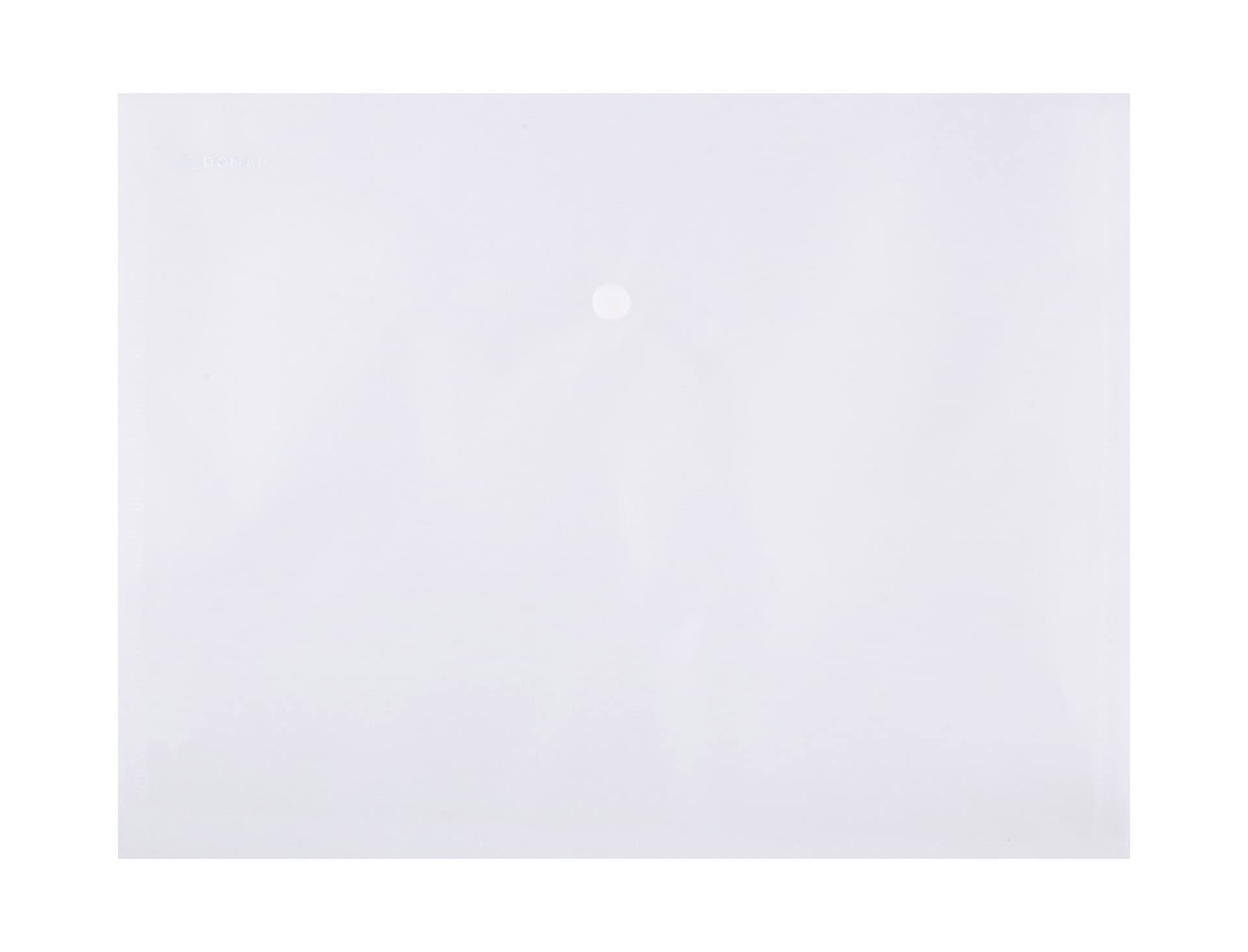 Teczka kopertowa A4 na zatrzask transparentna