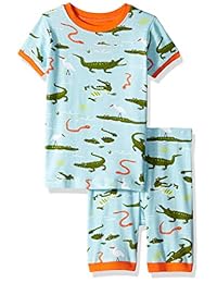 Hatley - Pijama de manga corta de algodón orgánico para niños