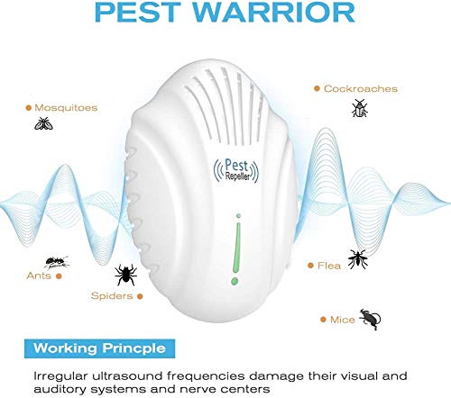 Tomu Ultrasonic Pest Repeller Electronic Plug in Indoor Pest Repellent,Pest Control for Bugs,Insects,Mice,Ant, Mosquito, Spider, Rodent, Roach, Human and Pet Safe