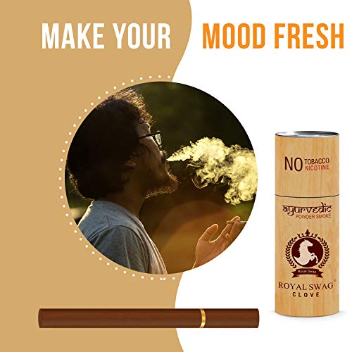ROYAL SWAG Ayurvedic & Herbal Cigarette, Combo Pack of Clove and Mint  Flavour Smoke (50 Stick