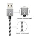 iPhone Cable - Aonsen 3Pack 6FT Extra Long Nylon Braided Charging Cord Charger, Lightning to USB Cable for iPhone 7, 7 Plus, SE, 6s, 6, 6 +, 5, 5s, iPad Air / Mini, iPod (GreyWhite)