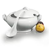 BIA Cordon Bleu Lyon Collection 3-Piece Soup Tureen Set with Ladle, White