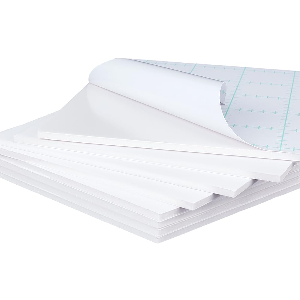 Photo 1 of OLYCRAFT 10Pcs White Self Adhesive Foam Boards 10.8x8.4 Inch Rectangle Foam Blank Boards 5mm Thick Foams Core Baking Boards Craft Foams Sheet for Picture and Poster Mounting Crafts Artworks