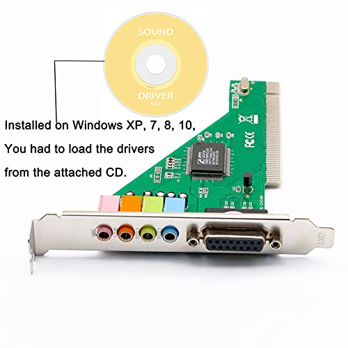 Honglei PCI geluidskaart, 4.1 desktop computer ingebouwde onafhankelijke geluidskaart - Image 4