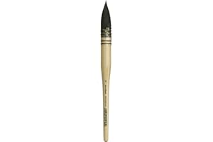 da Vinci Watercolor Series 418 Petit Gris Pur Paint Brush, Wash/Mop Pure Russian Blue Squirrel, Size 8 (418-08)