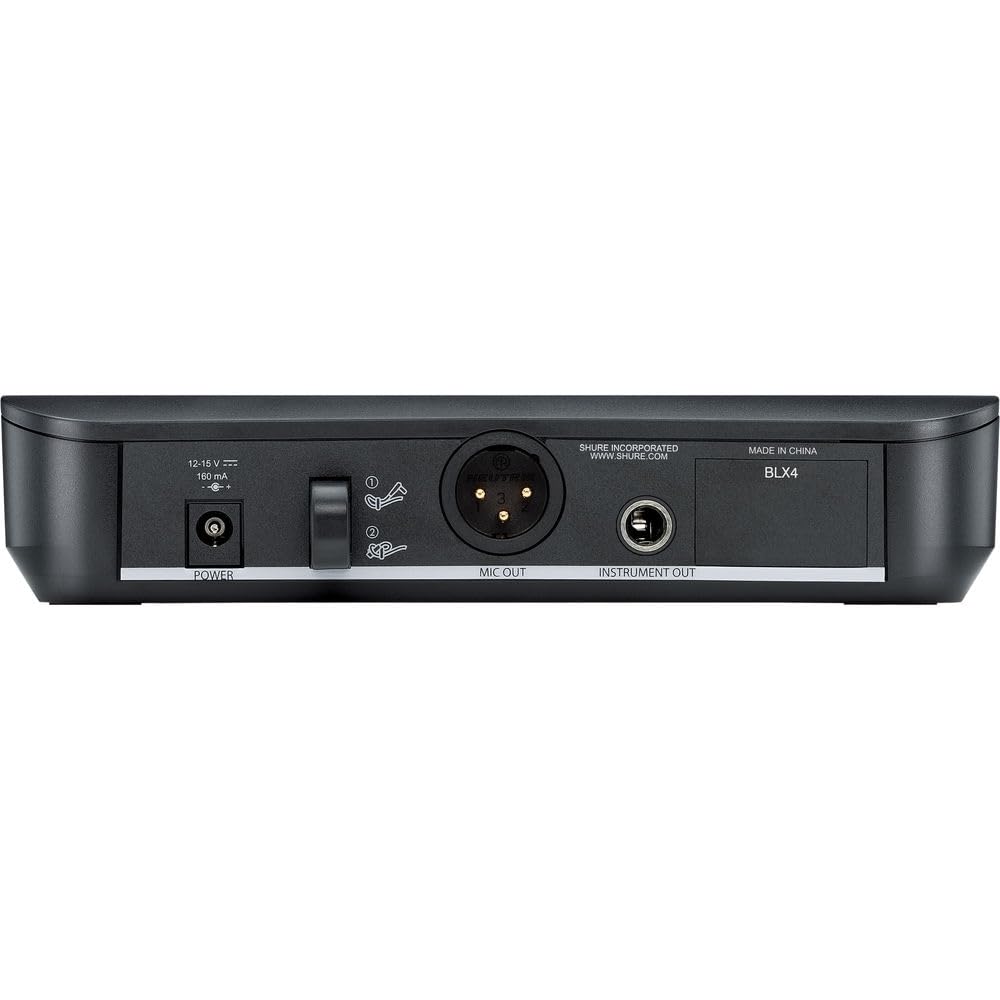 Shure BLX14/SM31 Wireless Microphone System for Fitness and Aerobics - 14-Hour Battery Life, 300 ft Range | Includes SM31 Fitness Headset Mic, Single Channel Receiver | H10 Band (BLX14/SM31-H10)