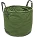 GearTaker Bulk Bags Canvas Garden Waste Bags Reusable and Collapsible Lawn Leaf Container 33 Gallons Super Sack with Handles (Army Green)