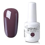 Elite99 Gel Nail Polish Soak Off UV LED Gel Lacquer Nail Art Manicure 213 Rosy Brown 15ml
