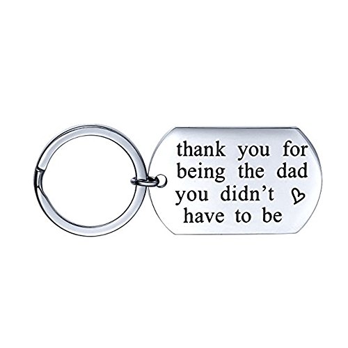 Dukars Remember I Love You Mom Premium Stainless Steel Cuff Bangle Bracelet,Jewelry Gifts for Mom from Daughter Son (2 Pack Keychain)