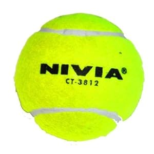 Nivia Hard Tennis Ball for Baseball/Cricket and Tennis, Yellow