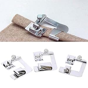 Amazon.com: Ywoow Presser Foot, 3PC Rolled Hem Pressure