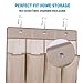 Over the Door Shoe Organizer - 24 Pockets Hanging Shoe Storage with 3 Customized Strong Metal Hooks for Closet Pantry Kitchen Accessory - Space Saving Solution（64'' x 19''）