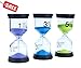 Lonnom Sand Timer Set 3 Pack Colorful Sandglass Hourglass Sand Clock 1 / 3 / 5 Minutes for Kids, Classroom, Kitchen, Games, Brushing Timer, Home Office Decoration Timers