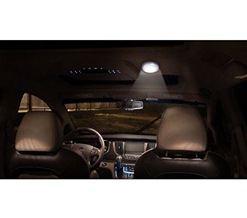IPOW 5 Pack LED Battery-Powered Wireless Night Light Stick Tap Touch Lamp Stick-on Push Light for Closets, Cabinets, Counters, or Utility Rooms,Cordless Touch Light,Batteris Not Included.