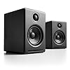 Audioengine A2 + Wireless 60W aangedreven desktop luidsprekers | Ingebouwde 24Bit DAC & versterker | Bluetooth aptX…