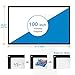 PERLESMIT Portable Projector Screen 100 Inch 16:9 Widescreen for Outdoor Indoor Movie Home Theater Cinema, Rolled Up PVC Anti-Crease Diagonal Full HD 4K 3D Projection Screen Wrinkles Free