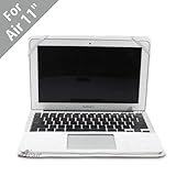 Acase Faux Leather Book Cover Clip On Case for Apple MacBook Air MC969LL/A and 11.6-Inch Laptop, Black (MBA-AA-03-11)
