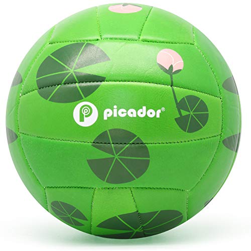 PP PICADOR Toddler Kid Volleyball Cute Cartoon Ball for Girls Boys Toy Gift with Pump(Frog, Size 3) - Thumbnail 2