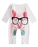Baby Boy Girl 3D Animal Printed Romper Long Sleeve Jumpsuit Playsuit Outfits