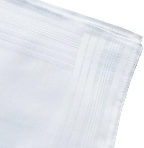 Mens Cotton White Handkerchiefs Pack