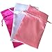 Tarot Bags: Romance Colors Satin Bundle of 3: Hot Pink White and Light Pink (5