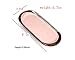 boweiwj Stainless Steel Towel Tray Storage Tray Tray Dish Plate Tea Tray Fruit Trays Cosmetics Jewelry Organizer Rose Gold Oval Tray 9in