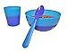Cool Change Color Changing Cereal Bowl Set, Includes 4 Plastic Bowls and 4 Spoons and 4 Ridged Tumblers, Multicolor