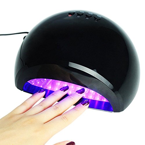 Lmeison Portable LED UV Nail Lamp, Professional 12W Nail Dryer Curing Lamps with Timer Setting, Works with Gel Nail Polishes, Fit Fingernail & Toenail Gel Curing Nail Art Painting Salon Tools Home DIY