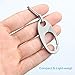 TISUR Mini Titanium Keychain Carabiner Clip Kit, Anti-Lost Quick Release Hook for Everyday Carry Keyring Customization (Kit-2)