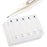 Pack of 100 Digital Thermometer Probe Covers - Disposable, Sterile and Safe, 3.75 x 1.02 Inches