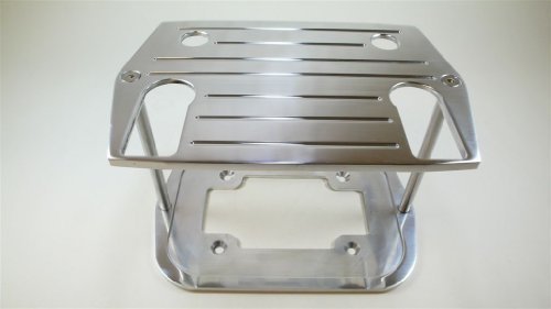 Racing Power Company R6325 Polished Aluminum Optima Ball Milled Battery Tray