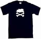 Cement Concrete Truck Pirate Skull Cross Bones Little Boy's Kids Tee Shirt 2T-Black